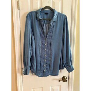 Torrid Chambray Button Down Shirt